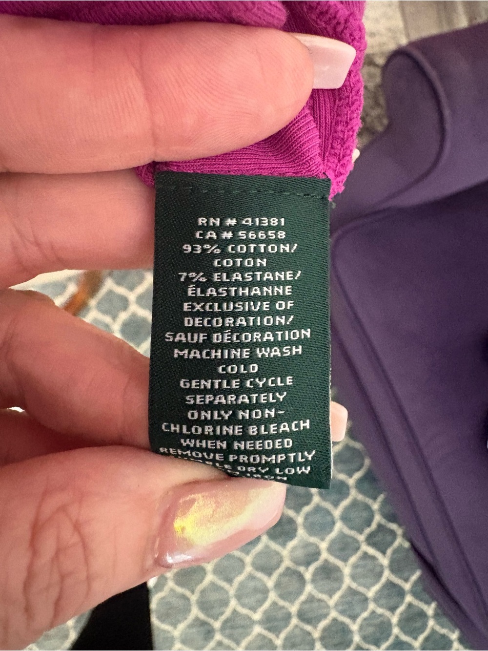 Lauren Ralph Lauren Fuchsia Boatneck Elbow-Sleeve Top - Picture 6 of 7